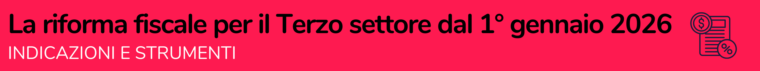 La riforma fiscale per il Terzo settore dal 1° gennaio 2026