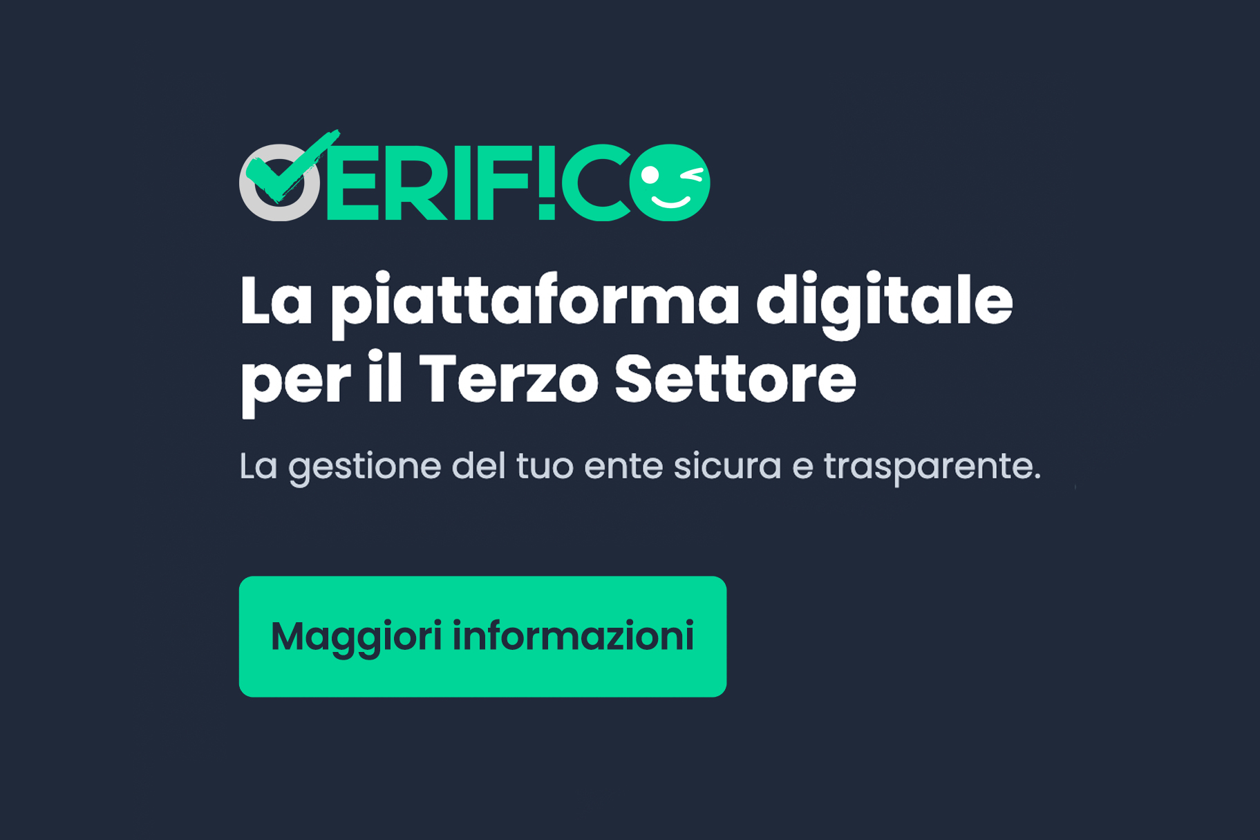 veryfico - Gli strumenti digitali del Terzo Settore