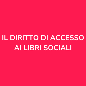 Diritto di accesso ai libri sociali
