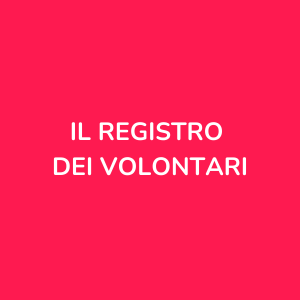 Il registro dei volontari